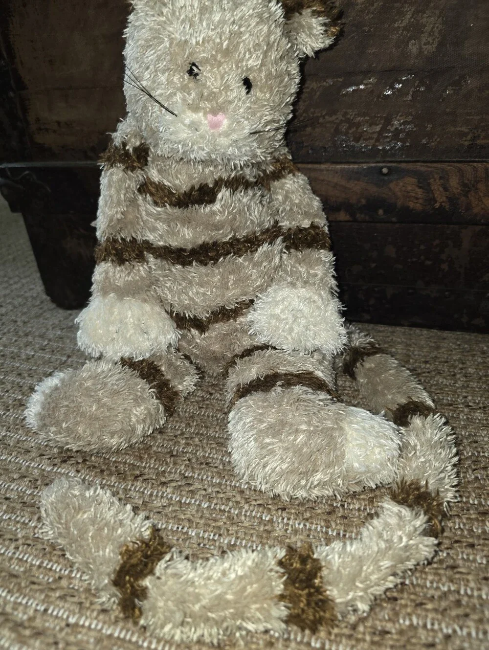Jelly Cat Rare Vintage Bunglie Cat Long Tail Striped Kitty